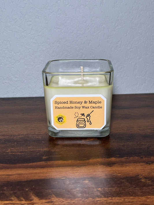 Spiced Honey & Maple Scented Soy Wax Candle