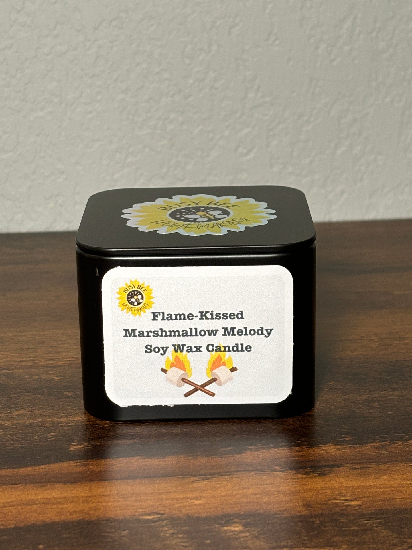 Flame-Kissed Marshmallow Melody Scented Soy Wax Candle