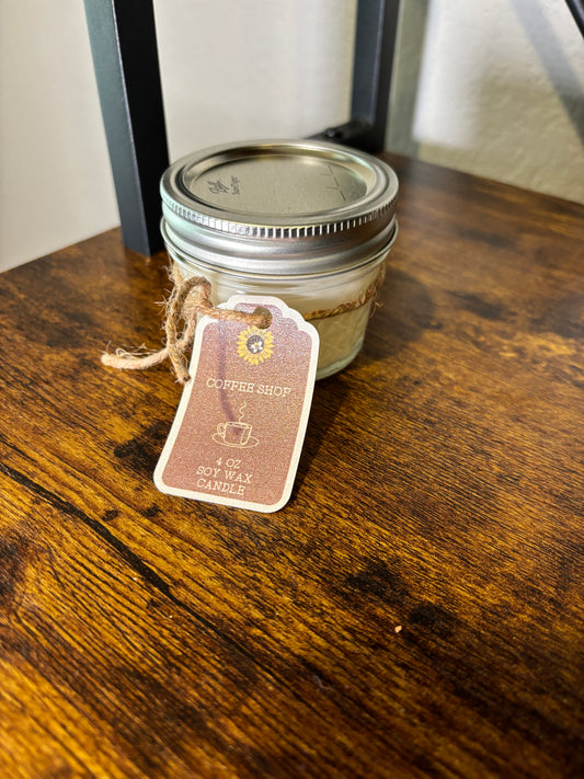 Coffee Shop Scented Soy Wax Candle