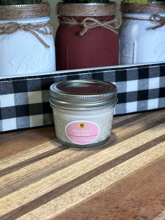 Sea Salt Orchid Scented Soy Wax Candle