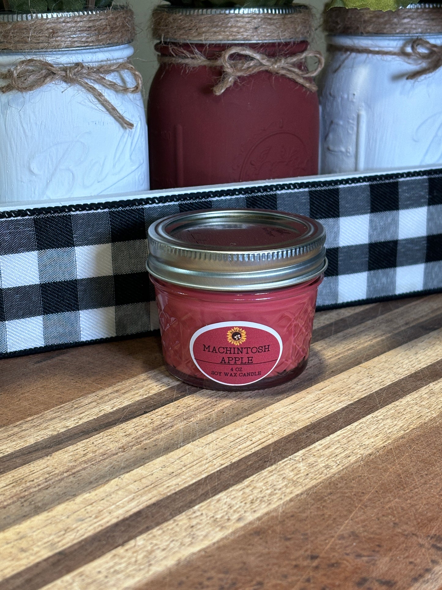 Macintosh Apple Scented Soy Wax Candle