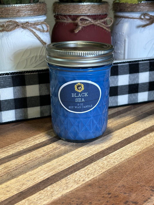 Black Sea Scented Soy Wax Candle