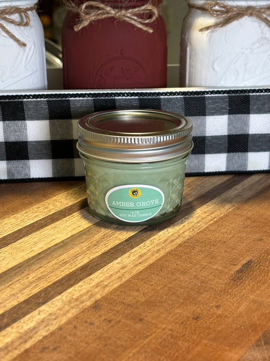 Amber Grove Scented Soy Wax Candle